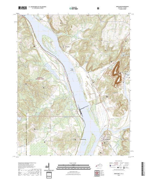 Smithland, KY-IL — USGS 7.5-minute topo (2022)