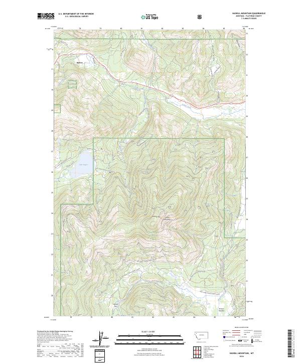 Haskill Mountain, MT — USGS 7.5-minute topo (2024)