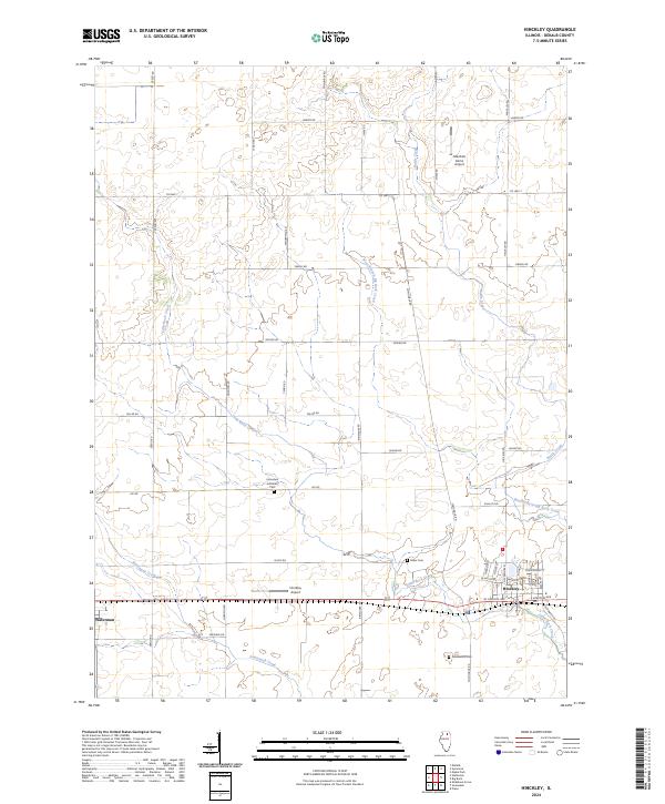 Hinckley, IL — USGS 7.5-minute topo (2024)