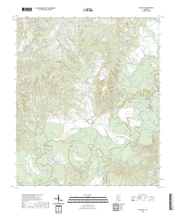 Big Black, MS — USGS 7.5-minute topo (2024)