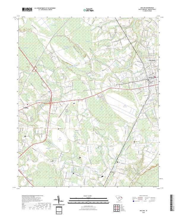 Mullins, SC — USGS 7.5-minute topo (2024)