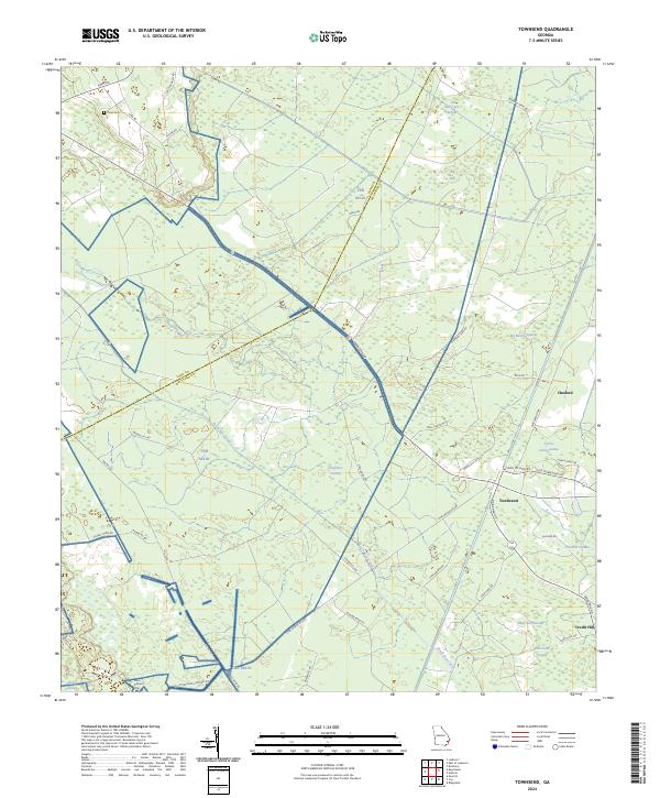Townsend, GA — USGS 7.5-minute topo (2024)