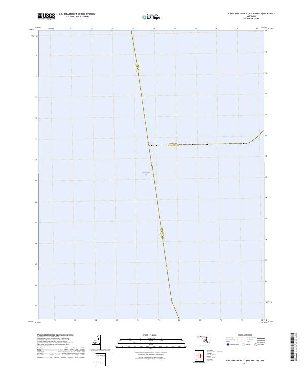 Chesapeake Bay 2 (All Water), MD — USGS 7.5-minute topo (2023)