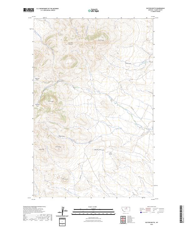 Suction Butte, MT — USGS 7.5-minute topo (2024)