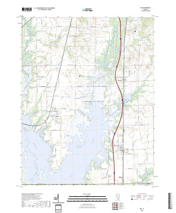 Ina, IL — USGS 7.5-minute topo (2024)