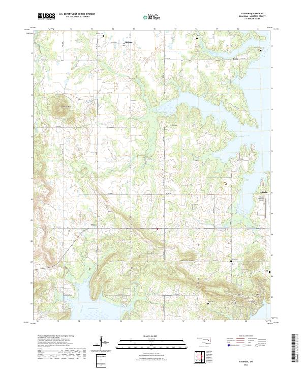 Stidham, OK — USGS 7.5-minute topo (2022)