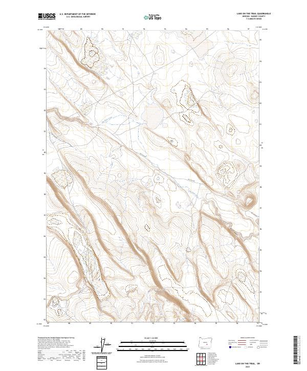 Lake on the Trail, OR — USGS 7.5-minute topo (2023)