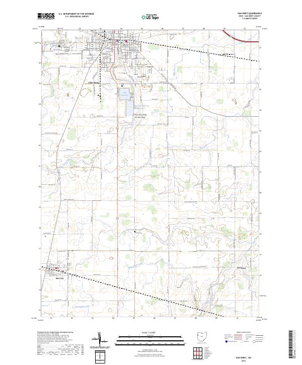 Van Wert, OH — USGS 7.5-minute topo (2023)