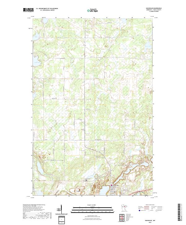 Nashwauk, MN — USGS 7.5-minute topo (2022)