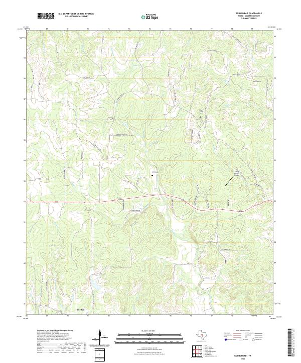 Roundhead, TX — USGS 7.5-minute topo (2022)