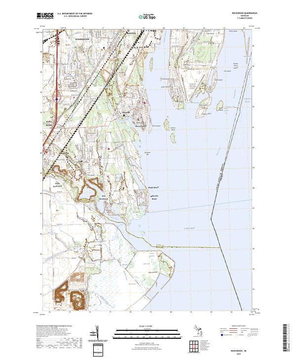 Rockwood, MI — USGS 7.5-minute topo (2023)