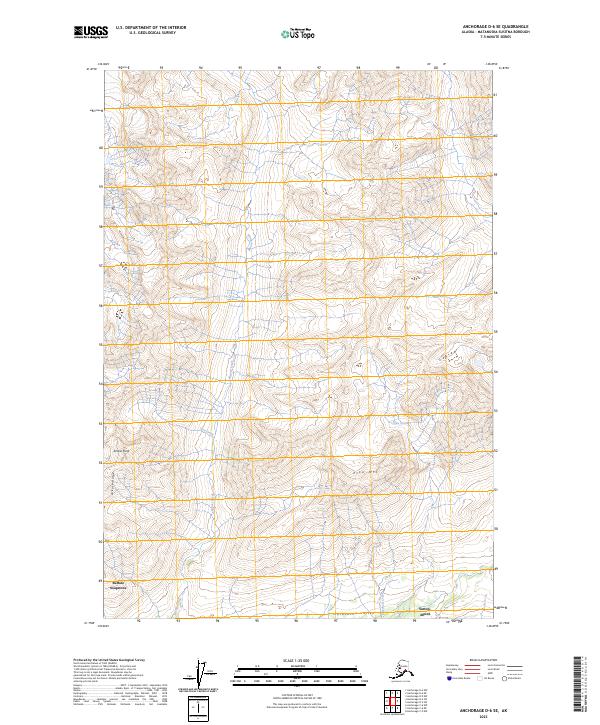 Anchorage D-6 SE, AK — USGS 7.5-minute topo (2023)