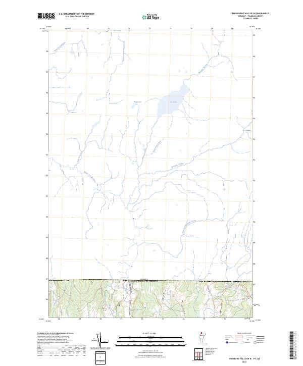 Enosburg Falls OE N, VT-QC — USGS 7.5-minute topo (2024)