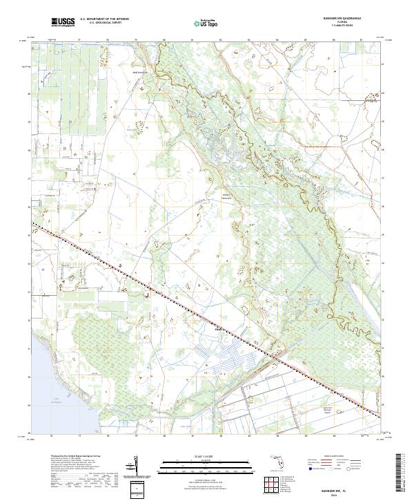 Basinger NW, FL — USGS 7.5-minute topo (2024)
