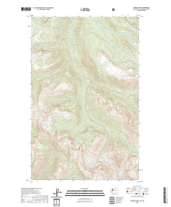 Ashnola Pass, WA-BC — USGS 7.5-minute topo (2023)