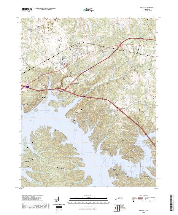 Eddyville, KY — USGS 7.5-minute topo (2022)