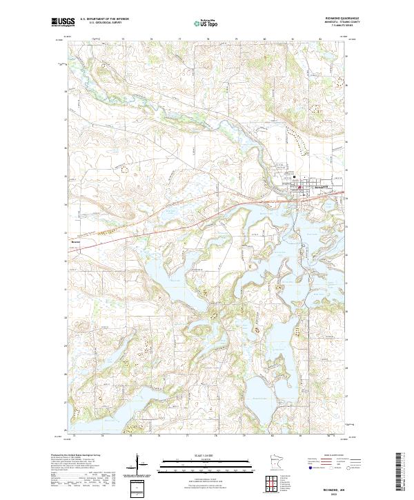 Richmond, MN — USGS 7.5-minute topo (2022)