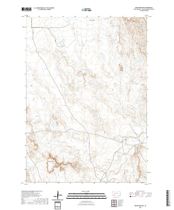 Rockyford NW, SD — USGS 7.5-minute topo (2021)