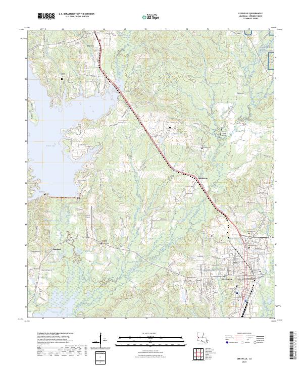Leesville, LA — USGS 7.5-minute topo (2024)