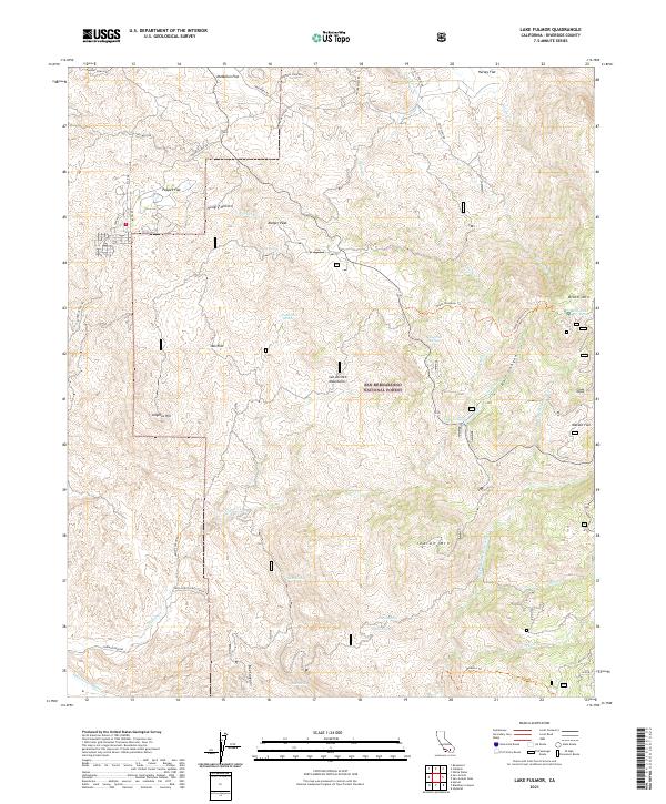 Lake Fulmor, CA — USGS 7.5-minute topo (2021)