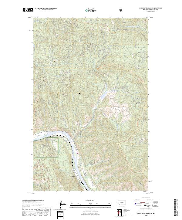 Vermiculite Mountain, MT — USGS 7.5-minute topo (2024)