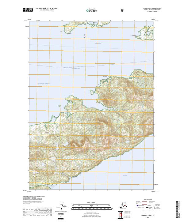 Cordova C-6 SE, AK — USGS 7.5-minute topo (2024)