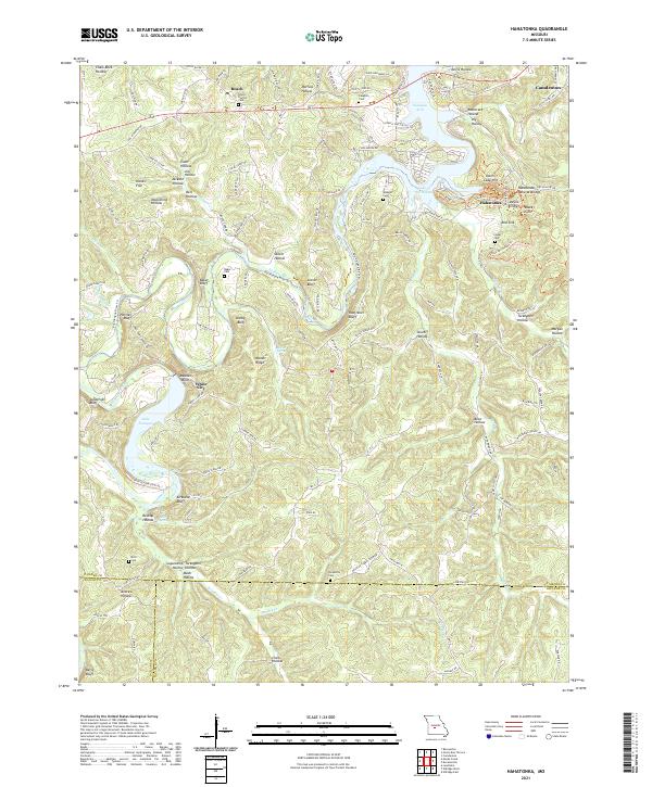 Hahatonka, MO — USGS 7.5-minute topo (2021)