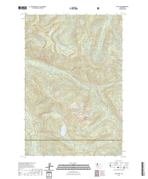 Blue Lake, WA — USGS 7.5-minute topo (2023)