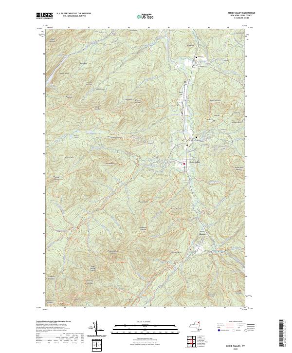 Keene Valley, NY — USGS 7.5-minute topo (2023)