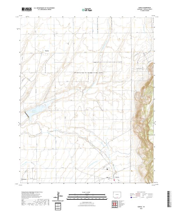 Garcia, CO — USGS 7.5-minute topo (2022)