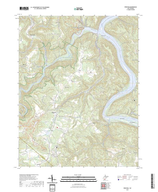 Pipestem, WV — USGS 7.5-minute topo (2023)