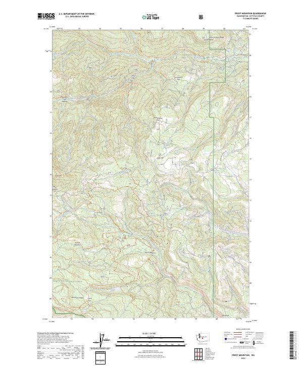 Frost Mountain, WA — USGS 7.5-minute topo (2023)