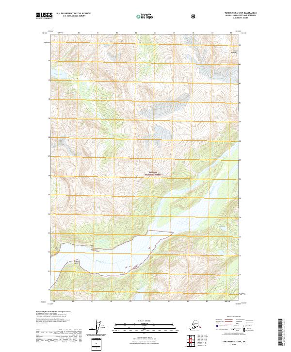 Taku River A-5 SW, AK — USGS 7.5-minute topo (2021)