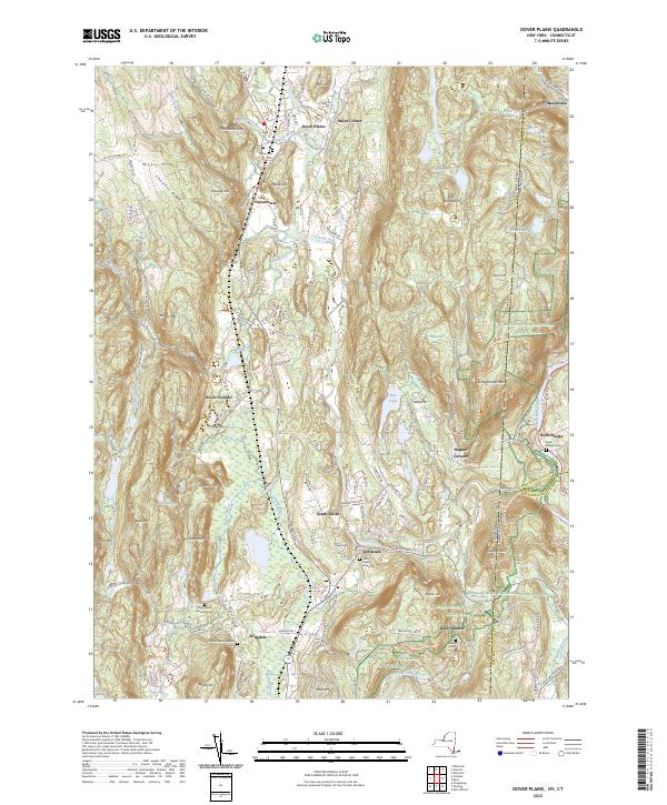 Dover Plains, NY-CT — USGS 7.5-minute topo (2023)