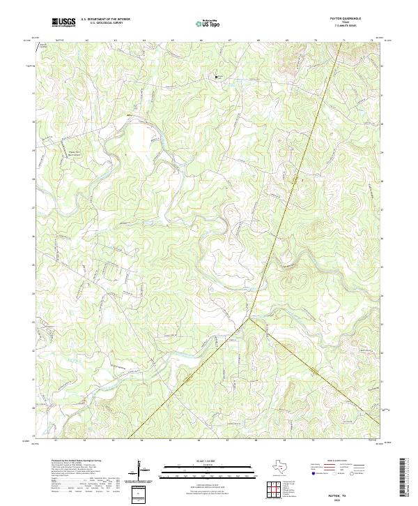 Payton, TX — USGS 7.5-minute topo (2022)
