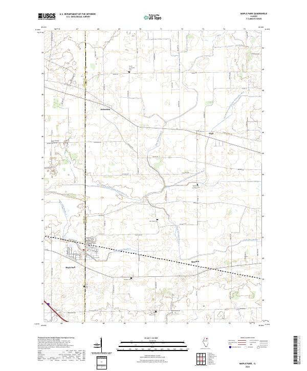 Maple Park, IL — USGS 7.5-minute topo (2024)