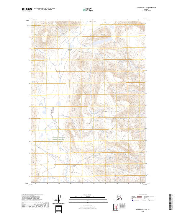 McCarthy D-2 NW, AK — USGS 7.5-minute topo (2023)