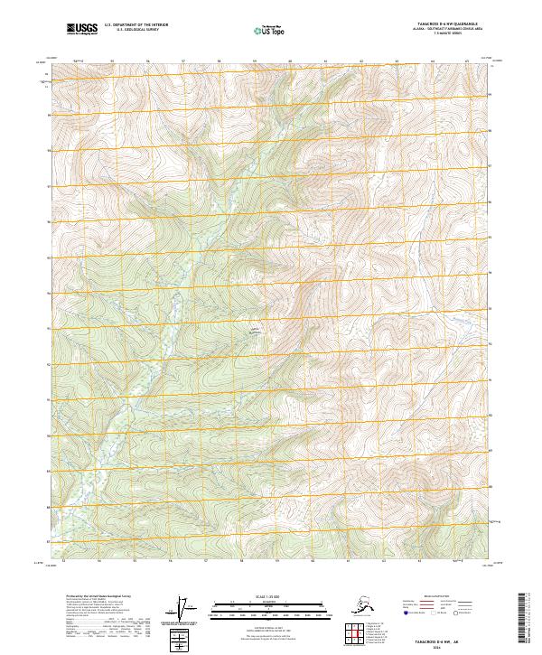 Tanacross D-6 NW, AK — USGS 7.5-minute topo (2024)