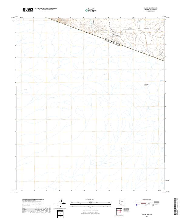 Sasabe, AZ,SON, US — USGS 7.5-minute topo (2021)