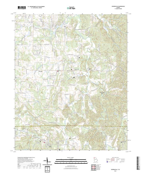 Sonoraville, GA — USGS 7.5-minute topo (2024)