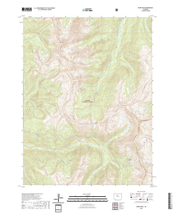 Byers Peak, CO — USGS 7.5-minute topo (2022)
