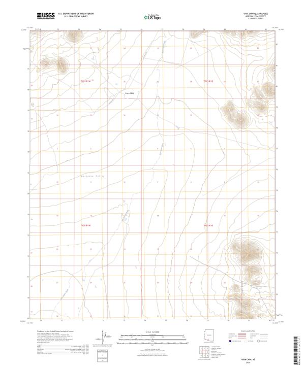 Vaya Chin, AZ — USGS 7.5-minute topo (2026)