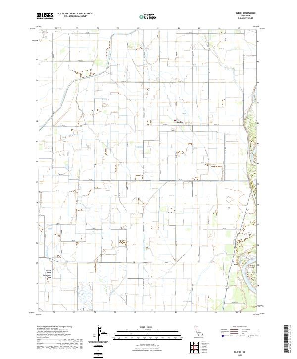 Glenn, CA — USGS 7.5-minute topo (2021)