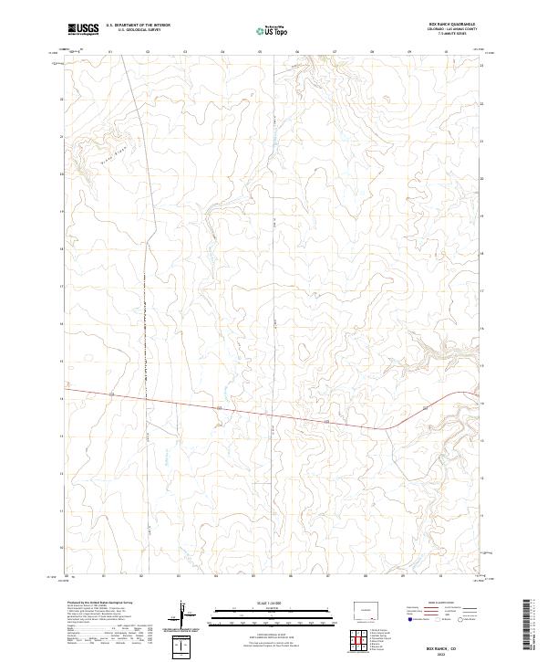 Box Ranch, CO — USGS 7.5-minute topo (2022)