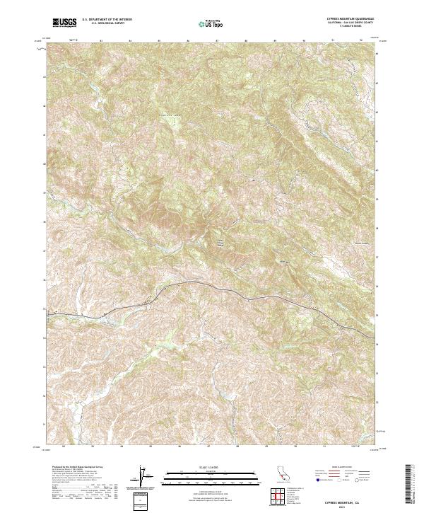 Cypress Mountain, CA — USGS 7.5-minute topo (2021)