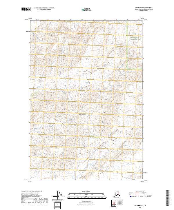 Valdez D-1 NW, AK — USGS 7.5-minute topo (2023)
