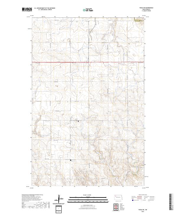 Tioga SW, ND — USGS 7.5-minute topo (2024)