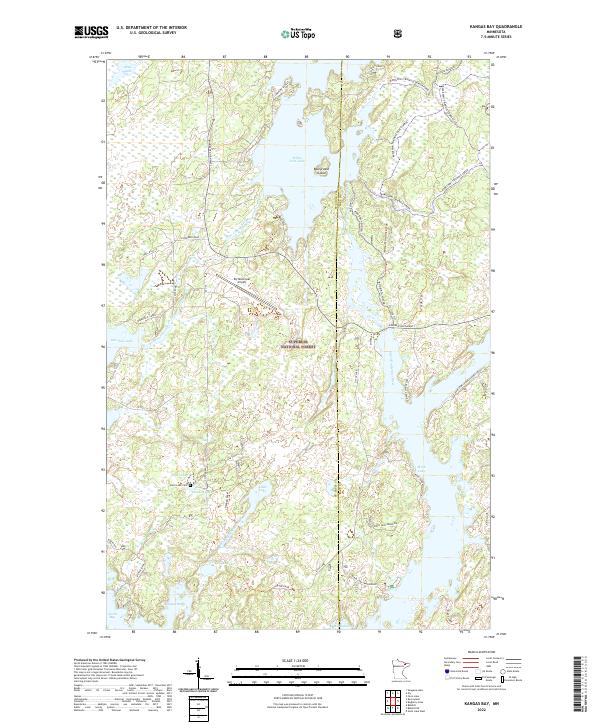 Kangas Bay, MN — USGS 7.5-minute topo (2022)