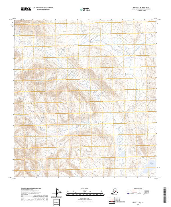 Healy A-3 SW, AK — USGS 7.5-minute topo (2024)