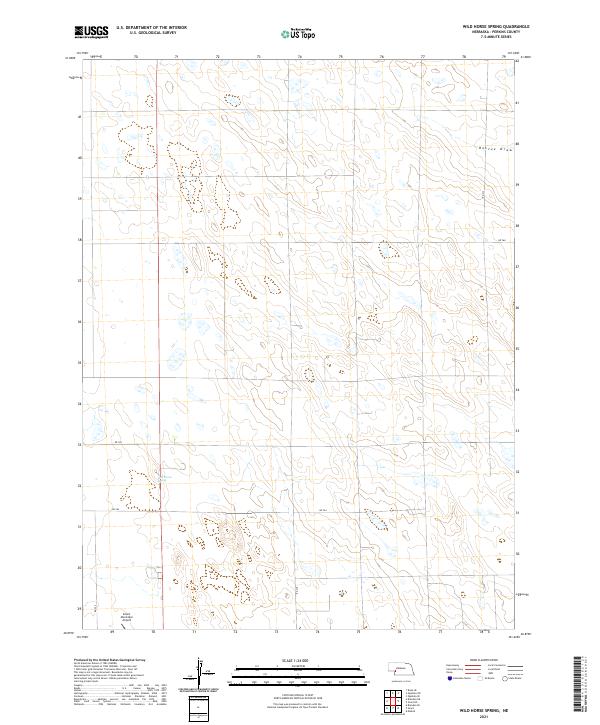 Wild Horse Spring, NE — USGS 7.5-minute topo (2021)